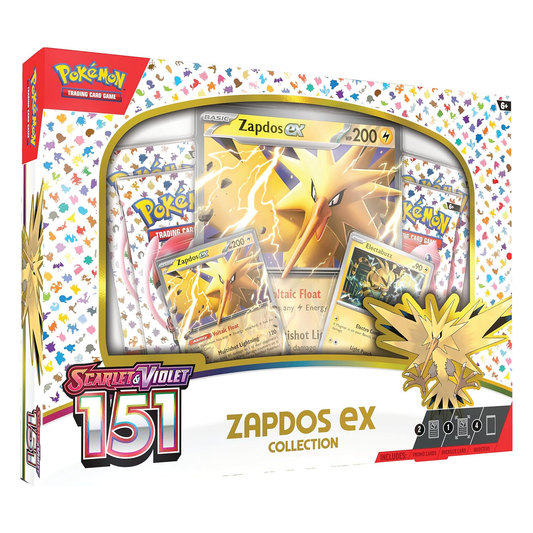 Pokemon TCG Scarlet & Violet 3.5 Pokemon 151 Zapdos Ex Box