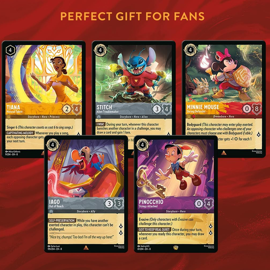 Ravensburger Disney Lorcana TCG: Reign of Jafar Booster Pack Display | 24 Packs with 12 Trading Cards Each | Ideal for Collectors & Disney Fans | Suitable for Ages 8+