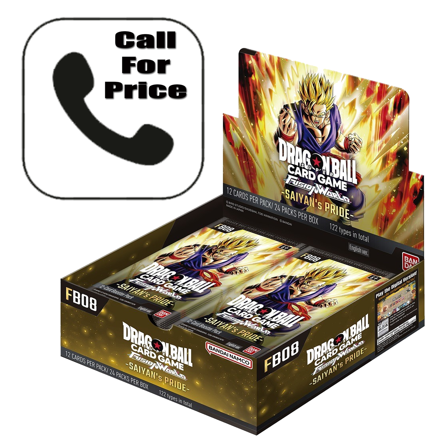 (Call For Price) Dragon Ball Super Fusion World FB08 Saiyan’s Pride Booster Box (English Version)