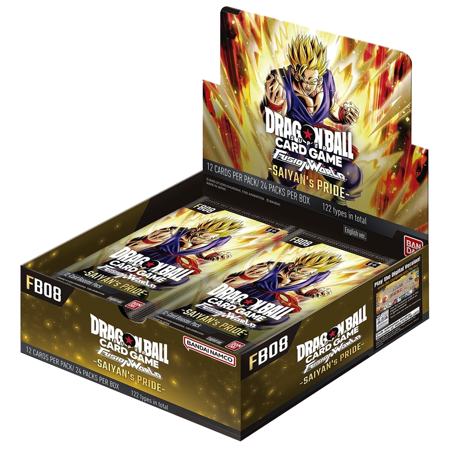 Dragon Ball Super Fusion World FB08 Saiyan’s Pride Booster Box (English Version)