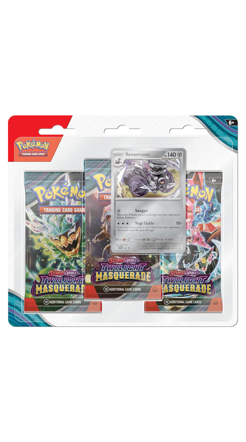 Pokémon TCG: Scarlet & Violet—Twilight Masquerade Three-Booster Blister - Random Character
