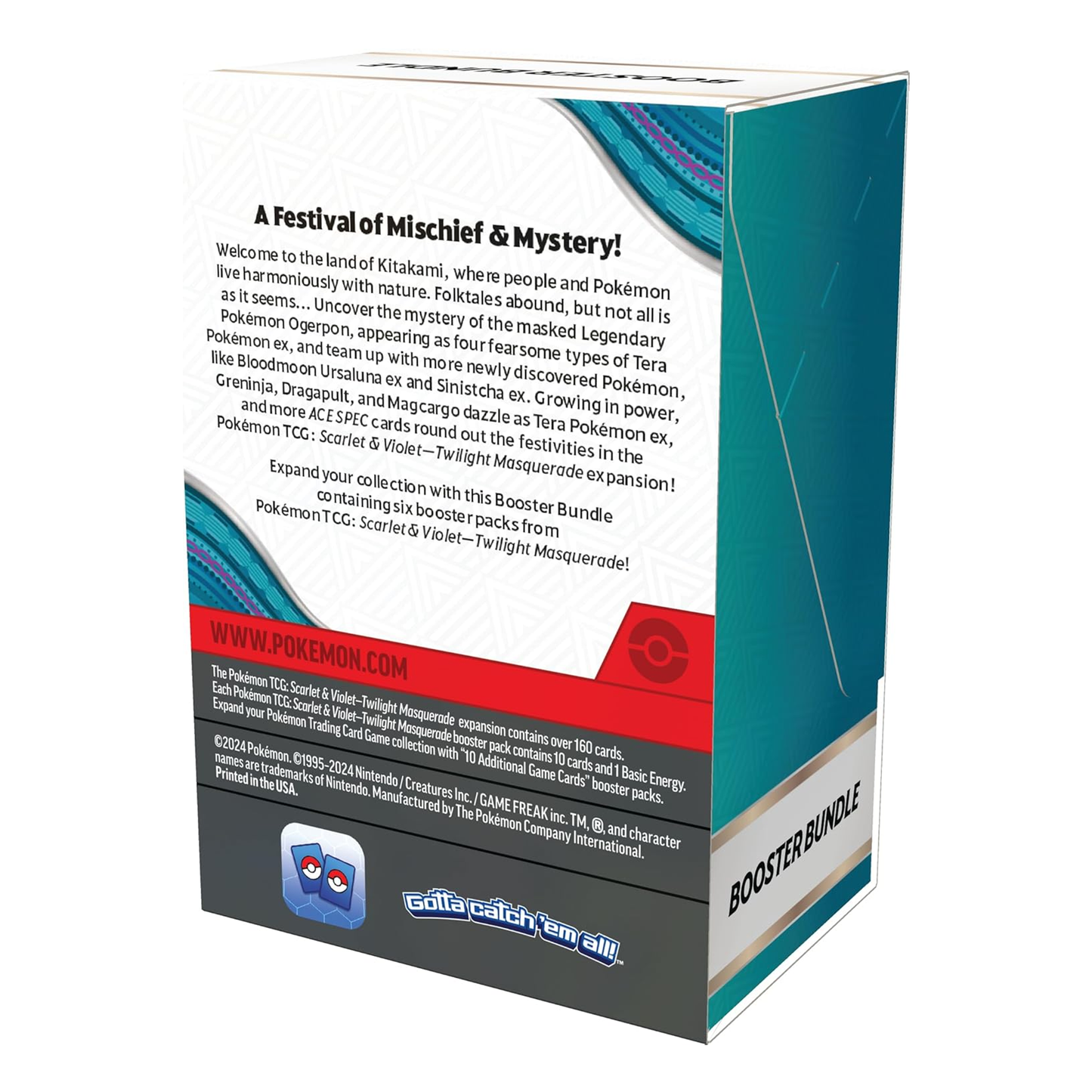 Pokémon TCG: Scarlet & Violet—Twilight Masquerade Booster Bundle 6 Boosters (English Version)