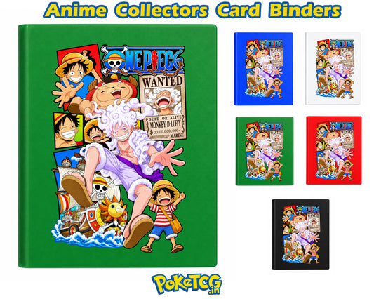 Monkey D. Luffy Gear 5 Anime Card Binder – One Piece 9-Pocket Trading Card Album