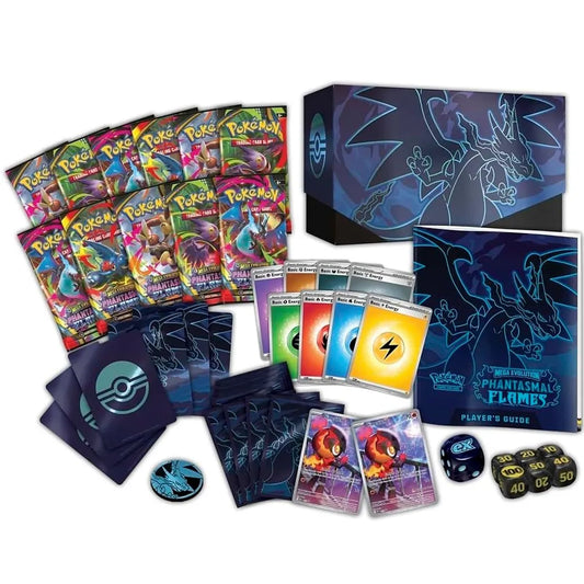 Pokémon TCG Mega Evolution Phantasmal Flames Pokémon Center Elite Trainer Box – Premium Collector Edition