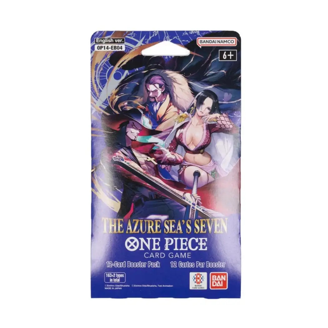 ONE PIECE Card Game OP14-EB04 The Azure Sea’s Seven Sleeved Booster Pack | English