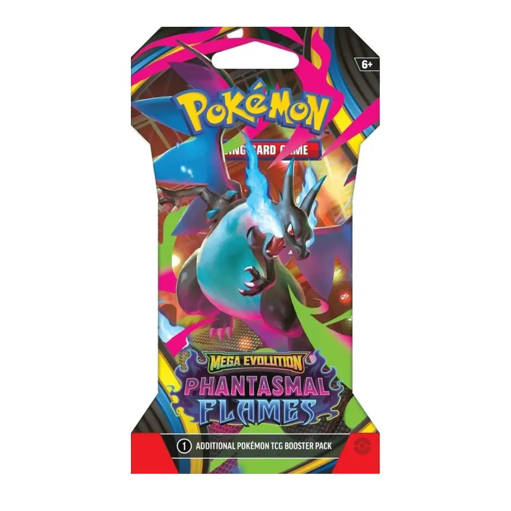 Pokemon TCG: Mega Evolution Phantasmal Flames Sleeved Booster Pack (English Version)