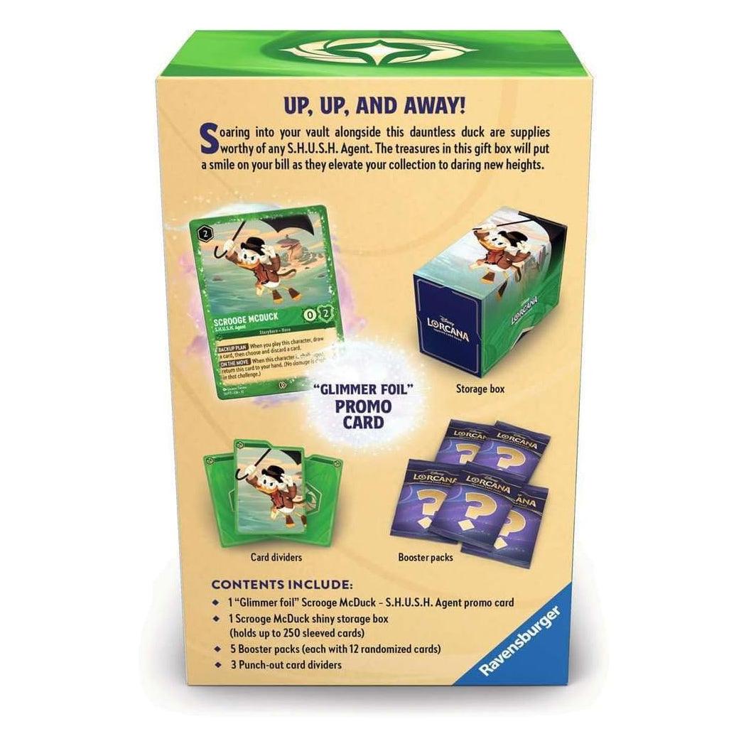 Disney Lorcana Scrooge McDuck Gift Box – Exclusive Glimmer Foil Promo
