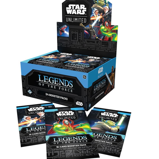 Asmodee Star Wars: Unlimited TCG Legends of The Force Booster Display - 24 Booster Packs Featuring Jedi, Sith & Iconic Characters, Ages 12+, 2+ Players, 20 Minute Playtime