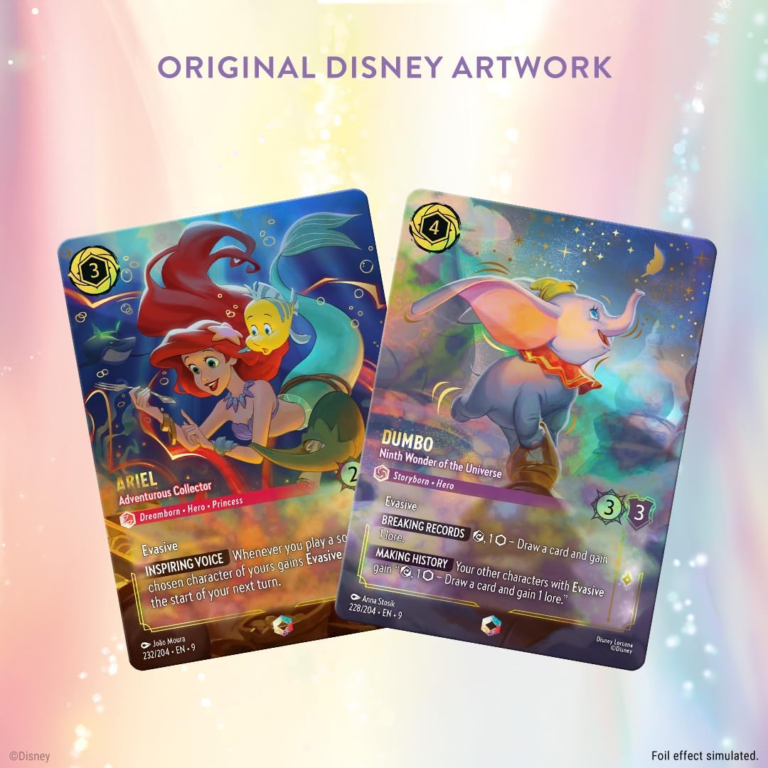 Ravensburger Disney Lorcana TCG: Fabled Booster Pack Display | 24 Packs with 12 Trading Cards Each | Ideal for Collectors & Disney Fans | Suitable for Ages 8+
