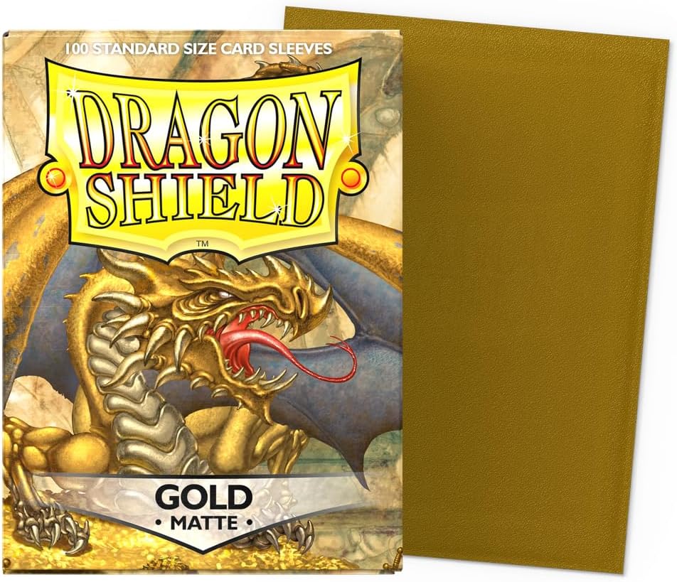 Dragon Shield Premium Gold Matte Dragon Shield Card "Single Sleeve" – Standard Size