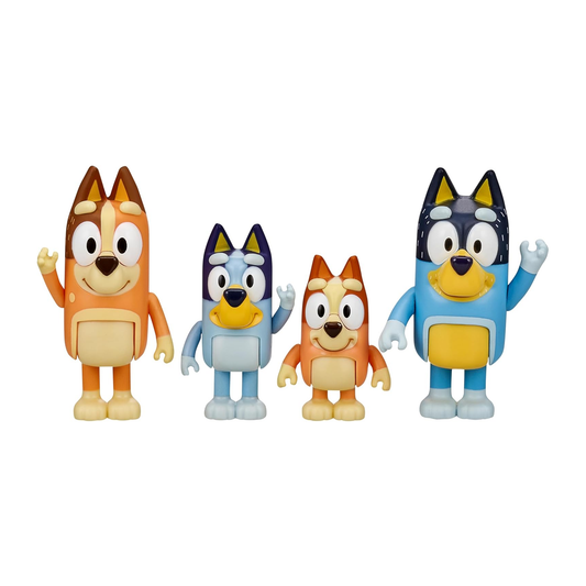 Robust Poseable Character Toys with Bingo, Chilli, and Bandit Figures