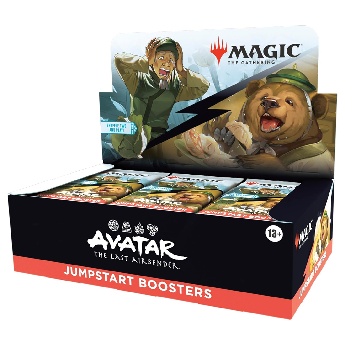 Box of Magic: The Gathering Jumpstart Boosters featuring Avatar: The Last Airbender theme.