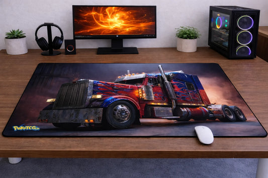 Transformers "Optimus Prime Truck" XXL Gaming Mousepad – 24" x 12" Aesthetic Desk Mat- Poketcg.in