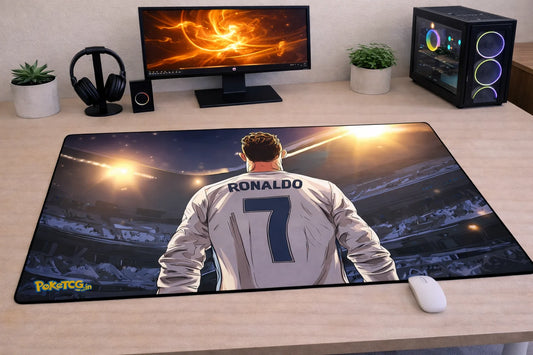 Cristiano Ronaldo "Stadium Legend" XXL Gaming Mousepad – 24" x 12" Aesthetic Desk Mat- Poketcg.in