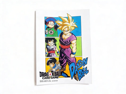 Official Dragon Ball Super Fusion World card sleeves featuring Son Gohan in a high-intensity manga art style, part of the exclusive Manga Collection 4 series.