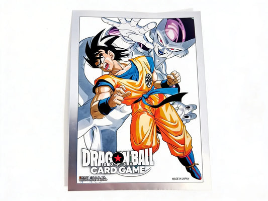 Official Bandai Dragon Ball Itajaga Vol. 2 themed card sleeves featuring the iconic clash between Son Goku and Frieza on Planet Namek.