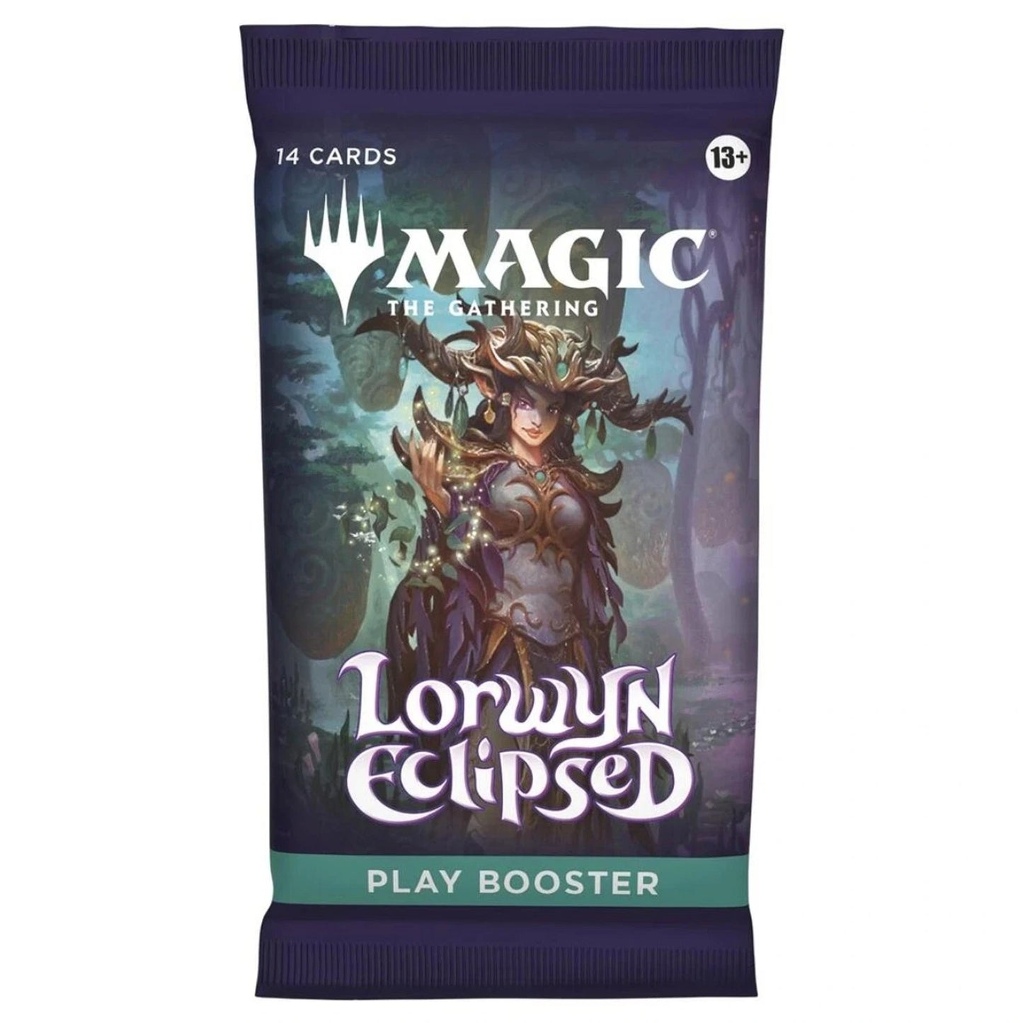 MAGIC: THE GATHERING Lowwyn Eclipsed play booster pack on a white background