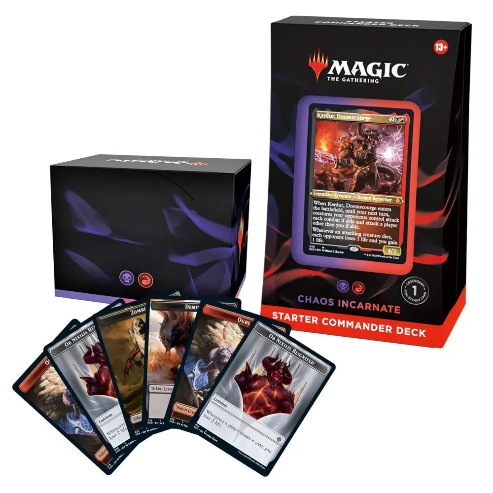 MTG Starter Commander Deck Chaos Incarnate Black Red - PokeTCG