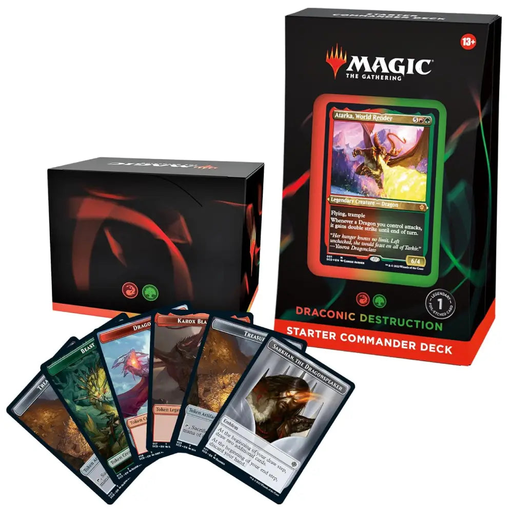 Magic MTG Starter Commander Deck Draconic Destruction Red Green - PokeTCG
