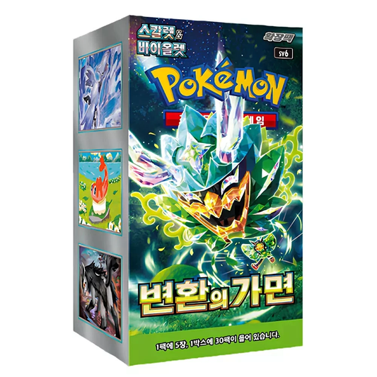 Pokémon TCG Scarlet & Violet Mask of Change Booster Box Korean Version – Official sealed expansion pack from Poketcg.in