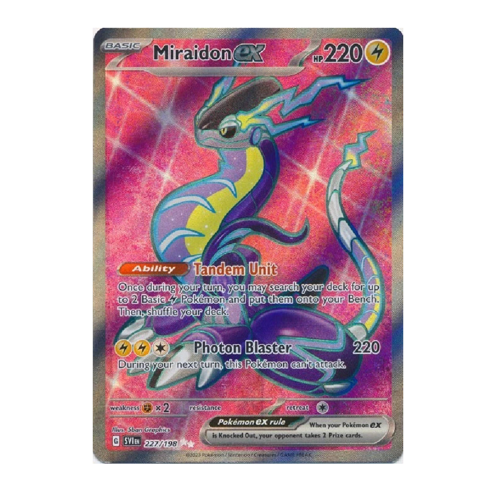 Buy Miraidon ex 227/198 Scarlet & Violet Full Art