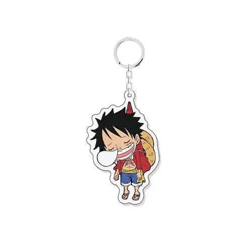 One Piece Acrylic Charm Keychain – Custom Anime Character Keyring