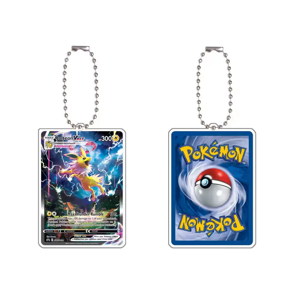 Pokémon Card Acrylic Keychain – Charizard, Gengar, Mewtwo & Eeveelutions