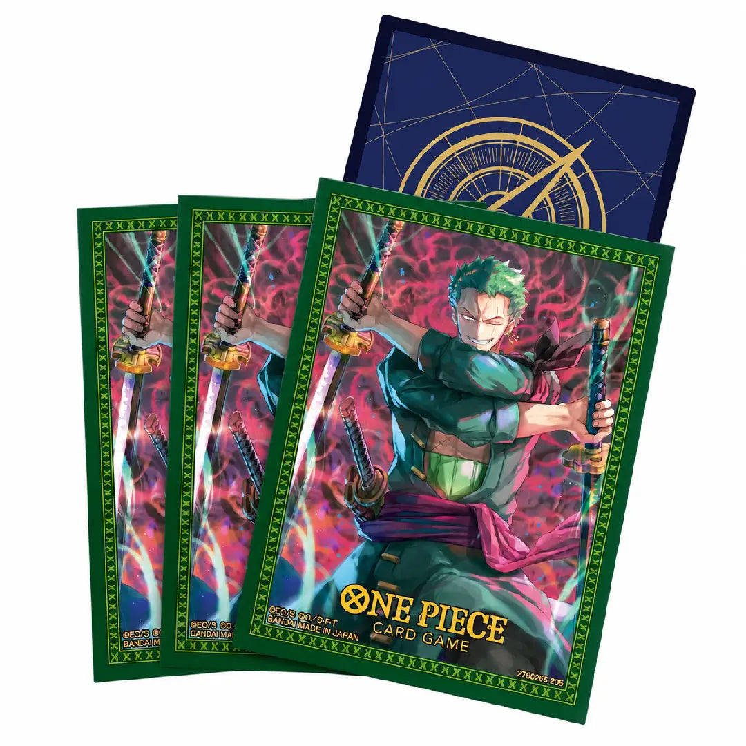 One Piece TCG Official Roronoa Zoro Card Sleeves for Trading Card Protection