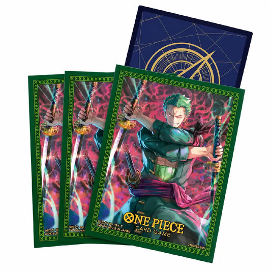 One Piece TCG Official Roronoa Zoro Card Sleeves for Trading Card Protection