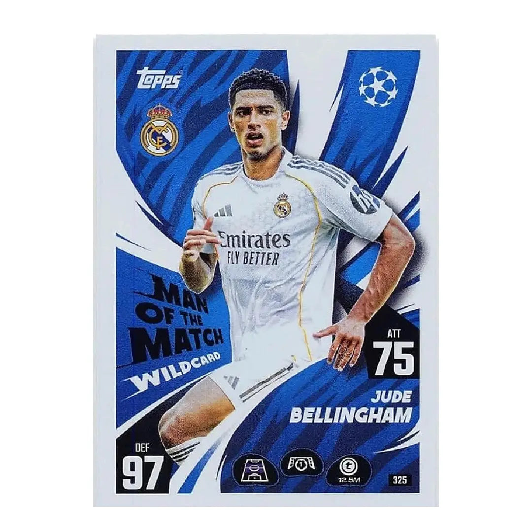 Match Attax 2025/2026 Jude Bellingham Man of the Match Football Trading Card