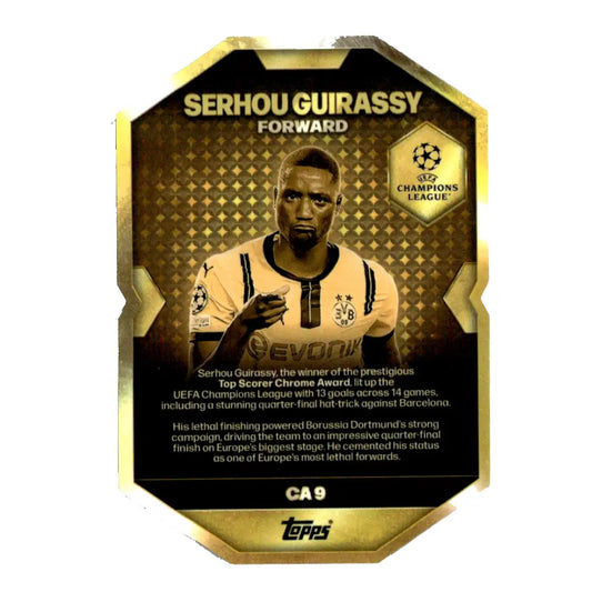 2025/26 Topps Match Attax Serhou Guirassy Top Scorer Chrome Award CA 9 Football Trading Card