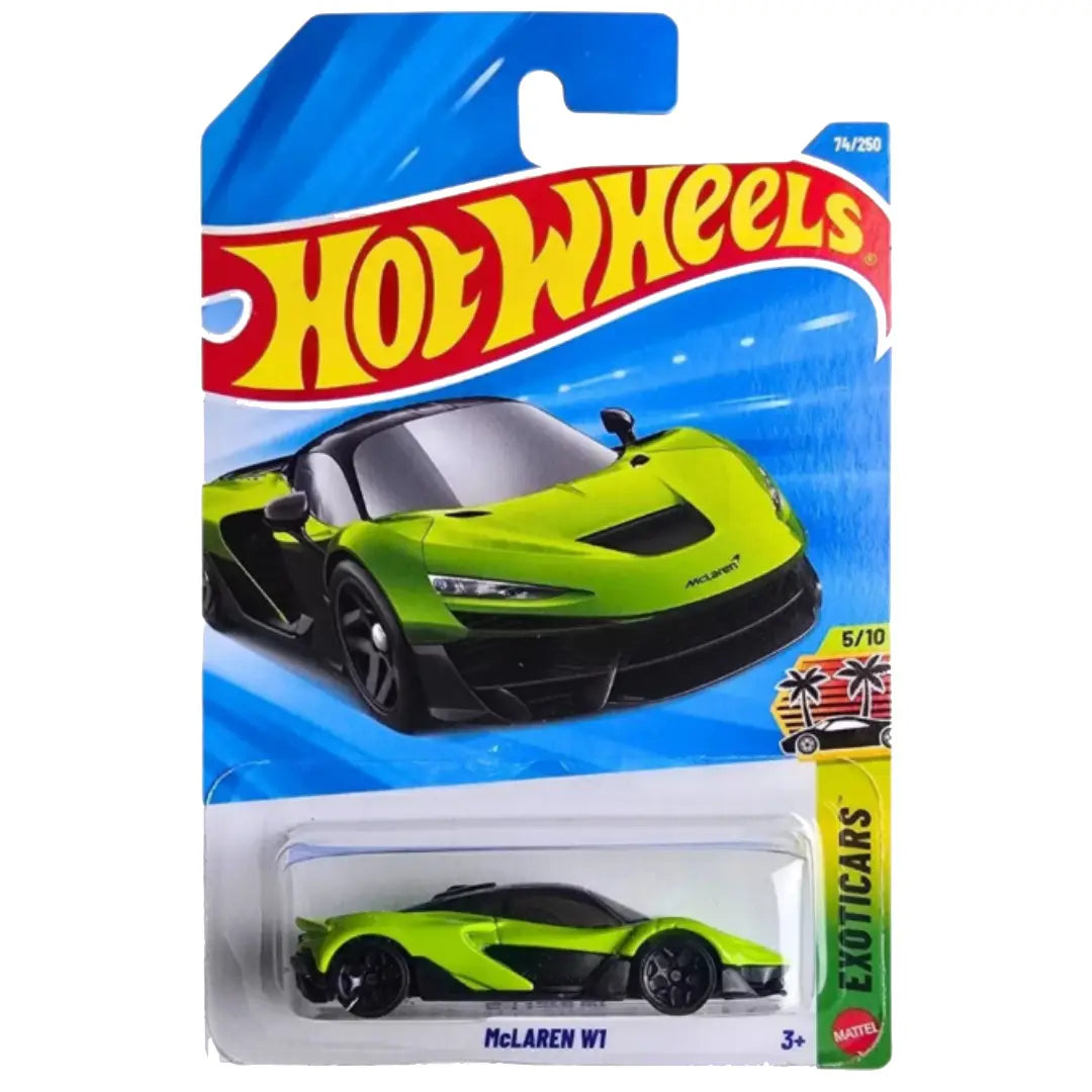 Hot Wheels McLaren W1 Imported Mainline – 1:64 Diecast Hypercar Collectible