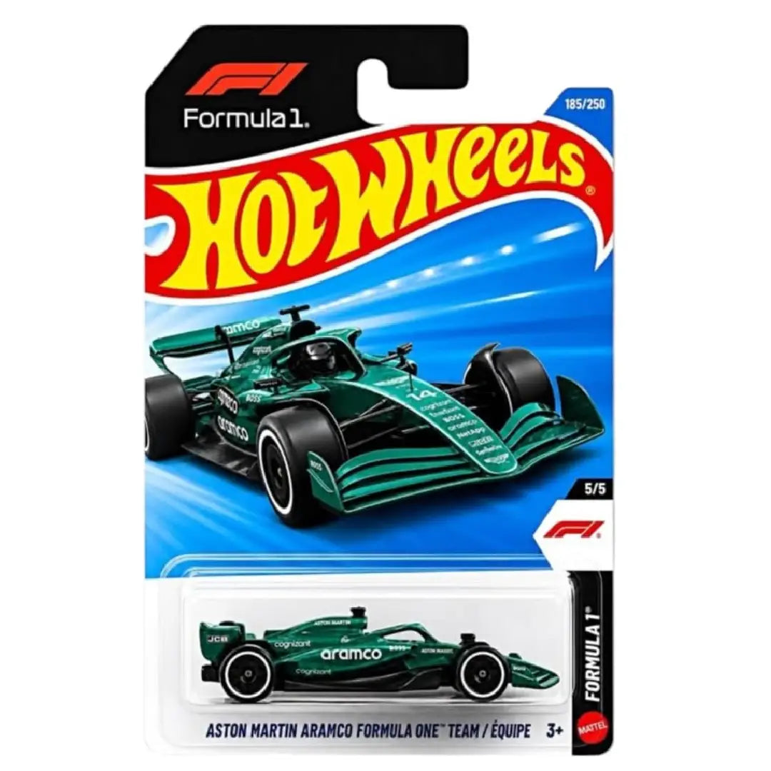 Hot Wheels Aston Martin Aramco Formula One Team Green 185/250 JJK25 – 1:64 F1 Diecast Car