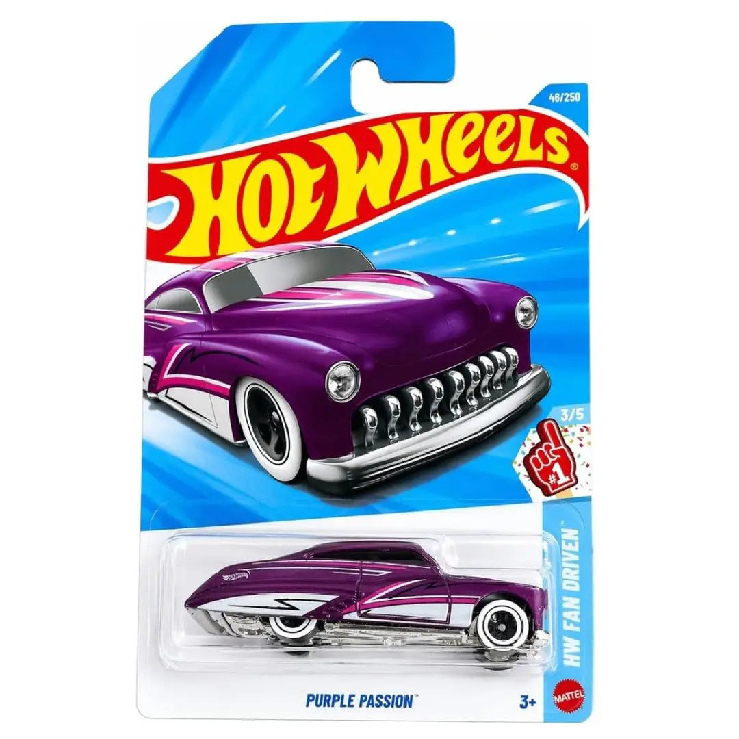 Hot Wheels Purple Passion Purple HW Fan Driven 046/250 – 1:64 Diecast Classic Car