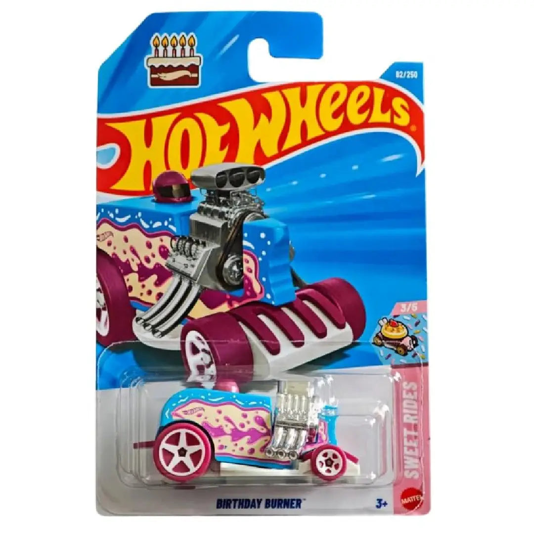 Hot Wheels Birthday Burner Blue Icing Sweet Rides 82/250 – 1:64 Diecast Car