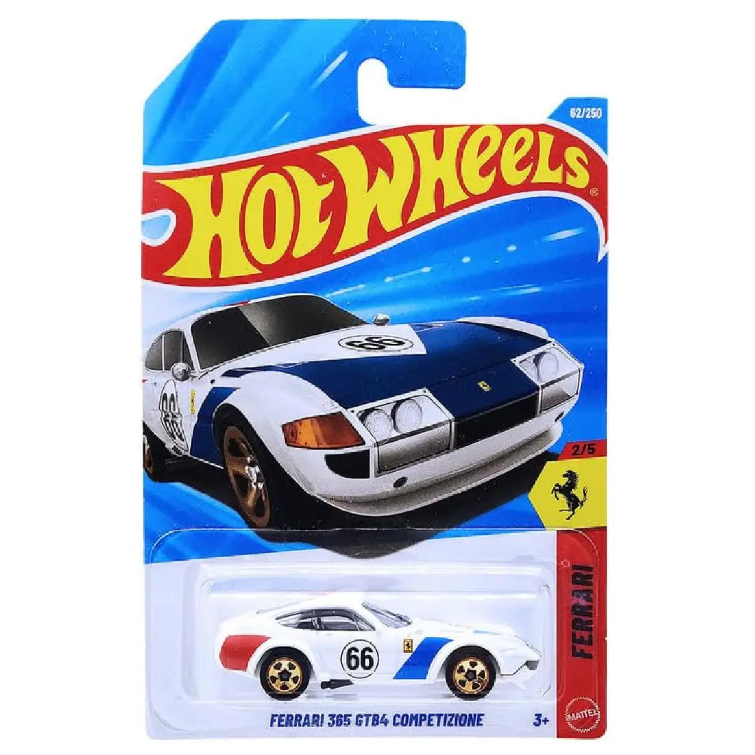 Hot Wheels Ferrari 365 GTB4 Competizione White 62/250 – 1:64 Diecast Car