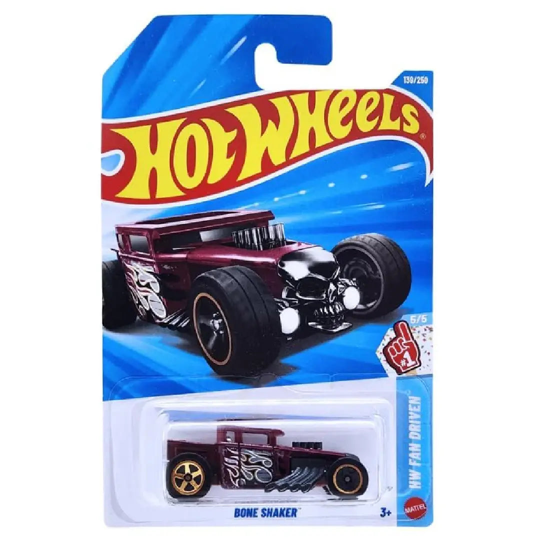 Hot Wheels Bone Shaker Red HW Fan Driven 139/250 1:64