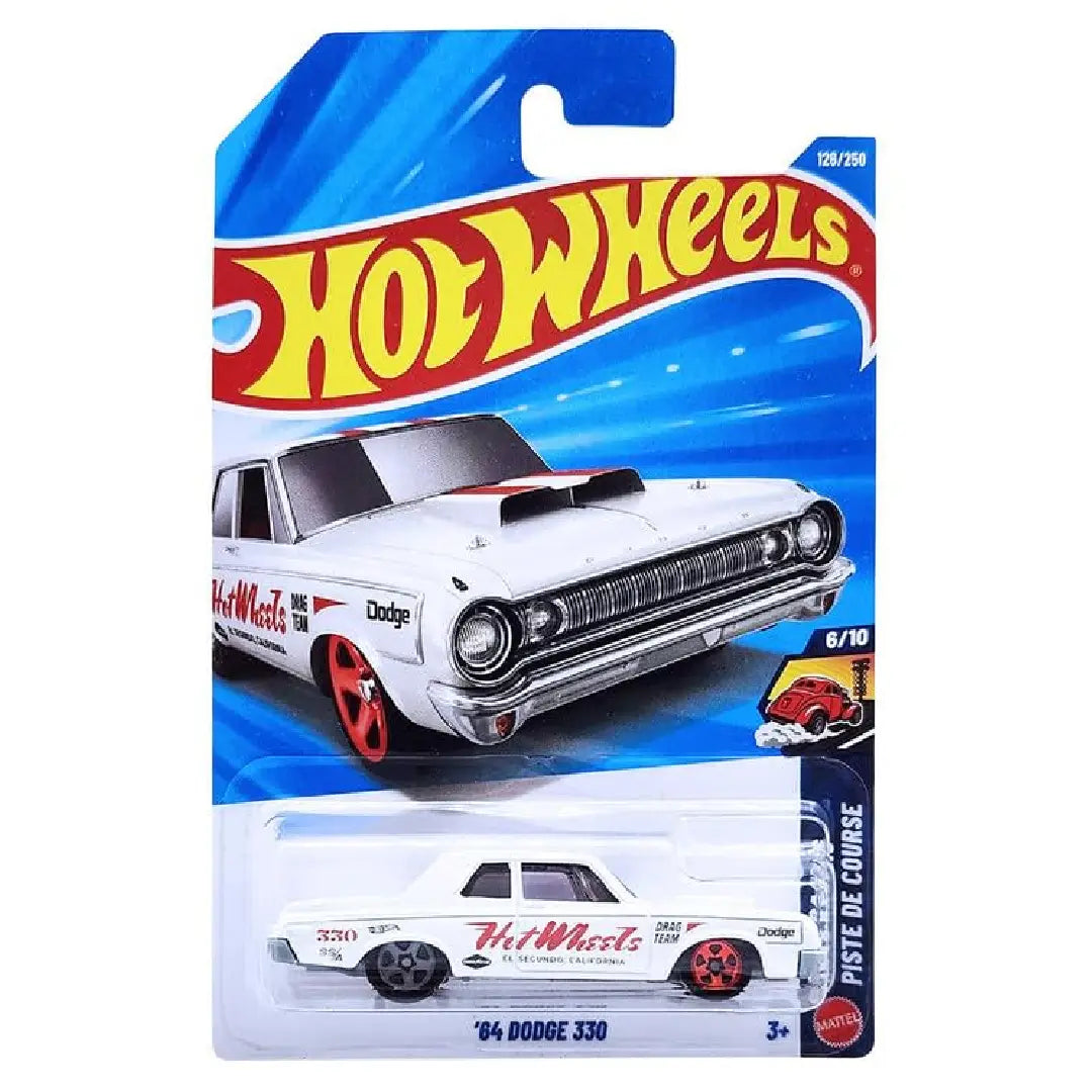 Hot Wheels '64 Dodge 330 White Drag Racers 126/250 1:64