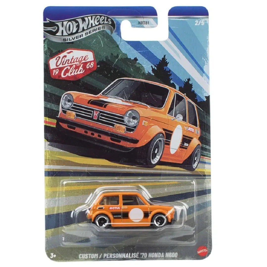 Hot Wheels Custom '70 Honda N600 Vintage Grand Prix 1:64 Diecast