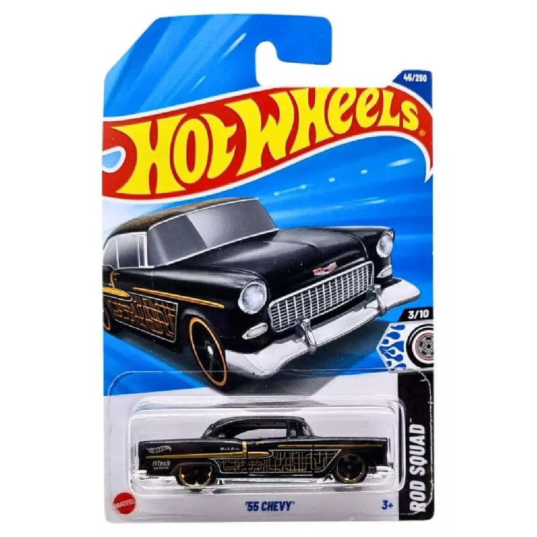 Hot Wheels '55 Chevy Rod Squad 3/10 1:64 Diecast Car