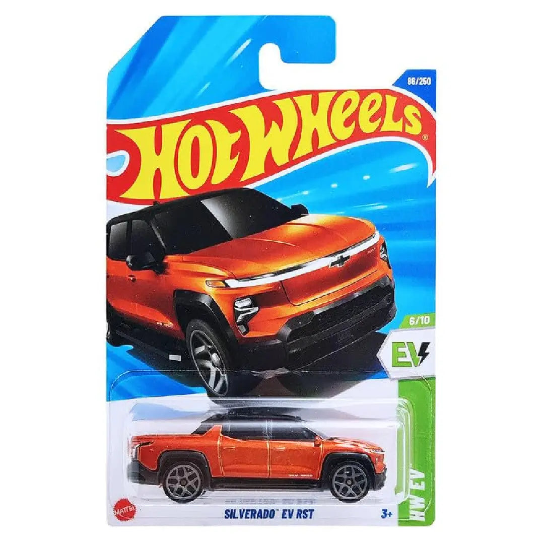 Hot Wheels 2025 Silverado EV RST Orange HW EV 86/250 1:64