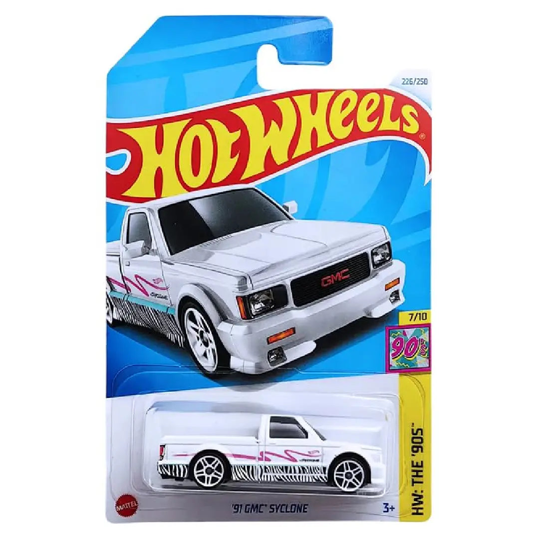 Hot Wheels '91 GMC Syclone White HW The '90s 1:64 Diecast