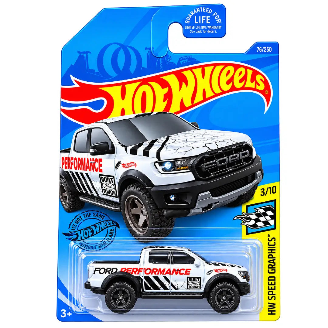 Hot Wheels '19 Ford Ranger Raptor White HW Speed Graphics 76/250 1:64