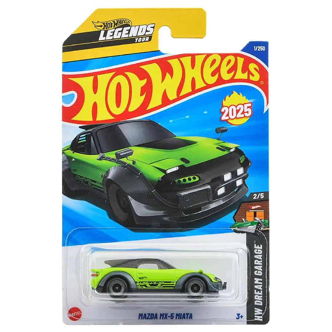 Hot Wheels Mazda MX-5 Miata Green HW Dream Garage 1/250 1:64