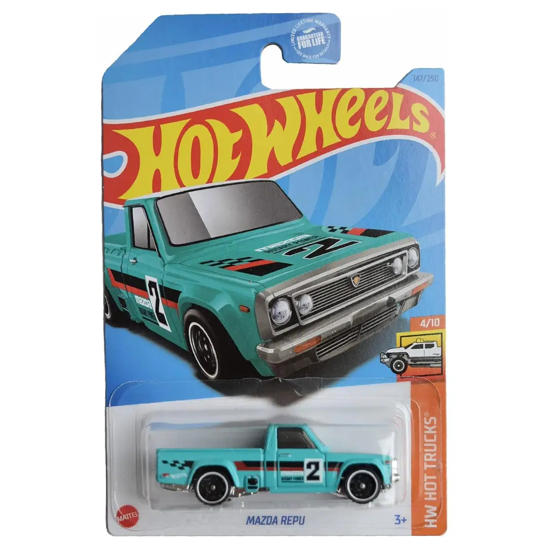 Hot Wheels Mazda REPU Turquoise HW Hot Trucks 147/250 1:64