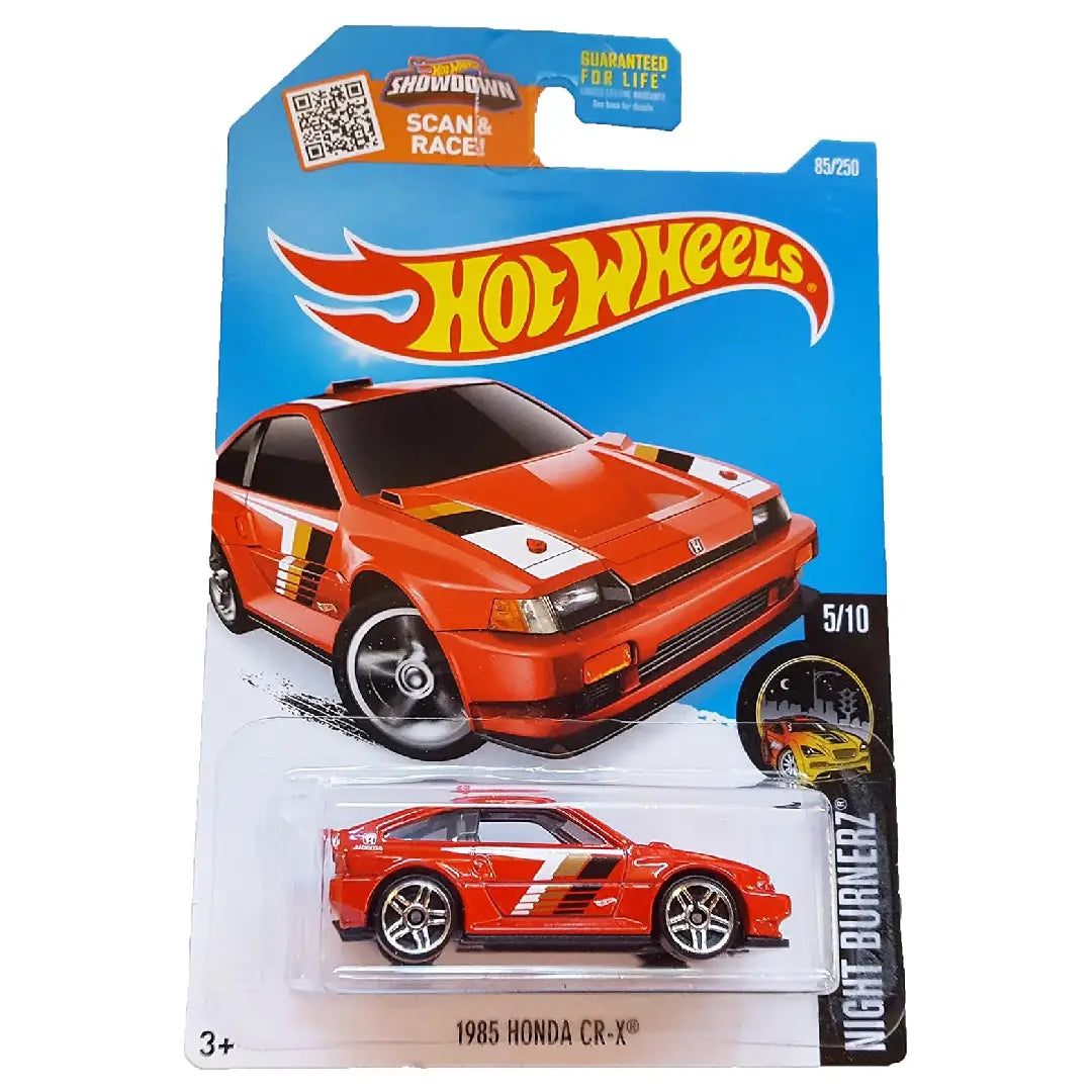 Hot Wheels 1985 Honda CR-X Red 2016 Night Burnerz 85/250 1:64