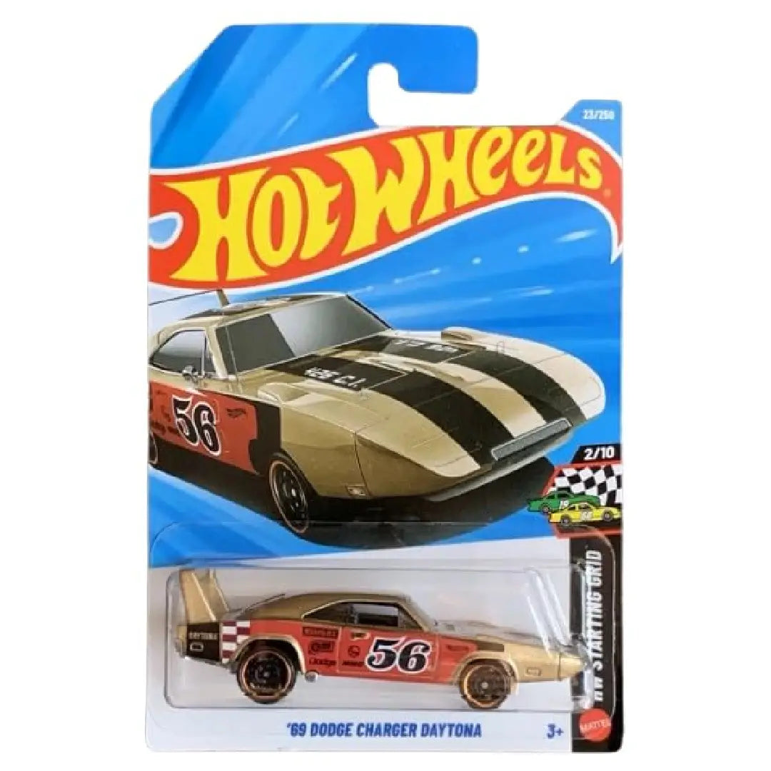 Hot Wheels '69 Dodge Charger Daytona Gold Starting Grid 23/250 1:64