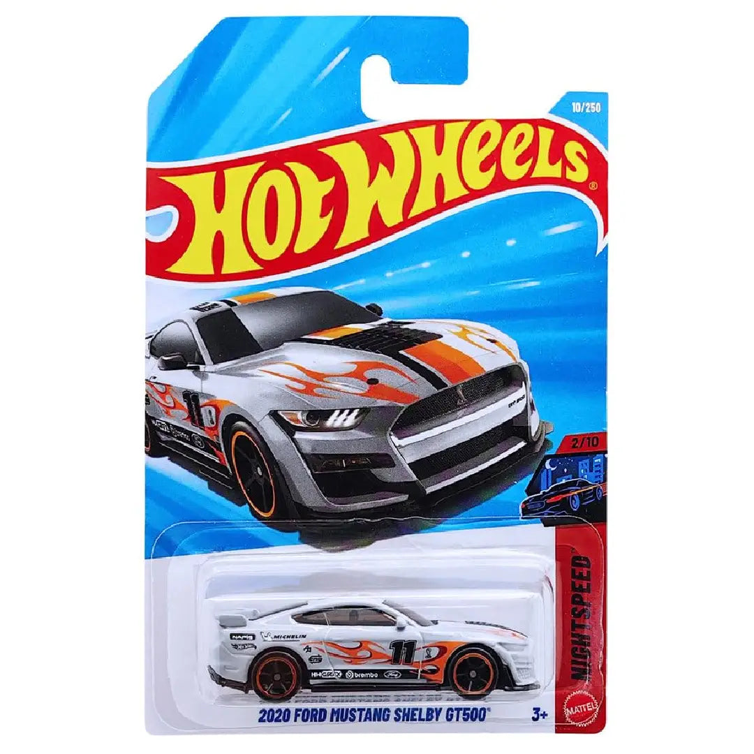 Hot Wheels 2020 Ford Mustang Shelby GT500 Grey Night Speed 10/250 1:64