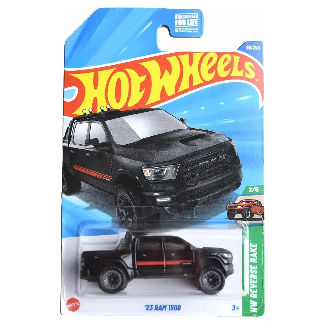 Hot Wheels '23 Ram 1500 Black HW Reverse Rake 96/250 1:64