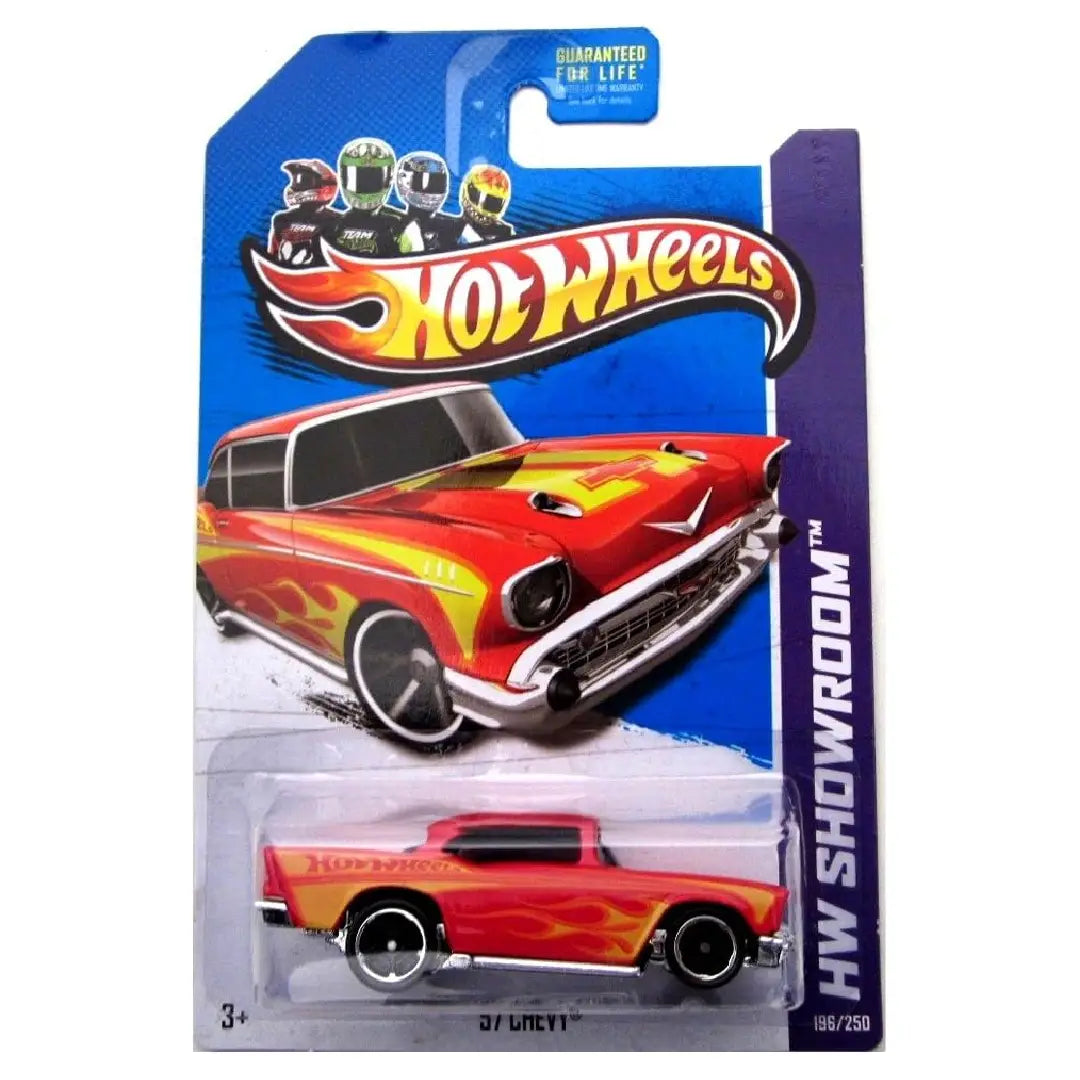 Hot Wheels '57 Chevy Red 2013 HW Showroom 196/250 1:64 Diecast